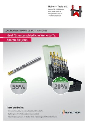 Bohreraktion Best of Walter bis 31 Juli 2025