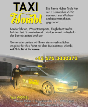 Sonderfahrten bei Taxi Wombl