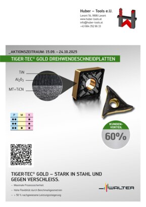 Tigertec Gold Aktion bei Huber-Tools e.U.